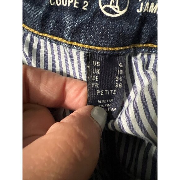 Lands End Womens Petite Bootcut Leg Jeans Fit 2 Size 6 Denim Cowgirl Western Ro - Picture 6 of 13